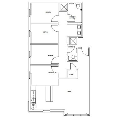 four bedroom student apartments near SUNY